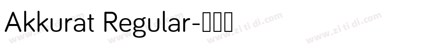 Akkurat Regular字体转换